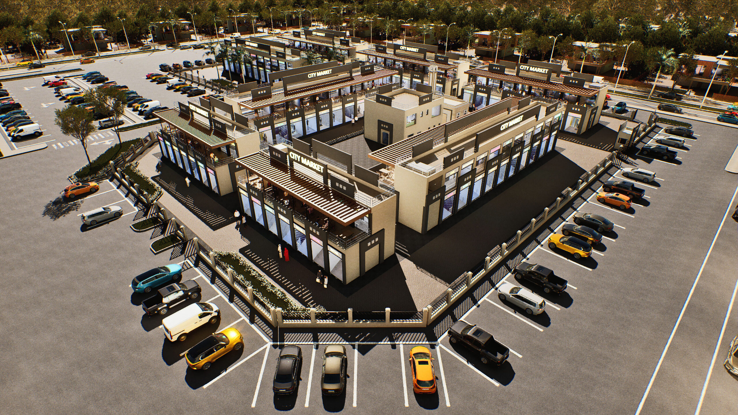 مشروع مول أسواق المدينة - الهدى الهندسية الحديثة